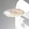 White Fabric Ellipse Pendant Light, Black Trim Panels, Wide Oval Lantern Shade, 80cm, Dining Room, Bedroom & Hallway