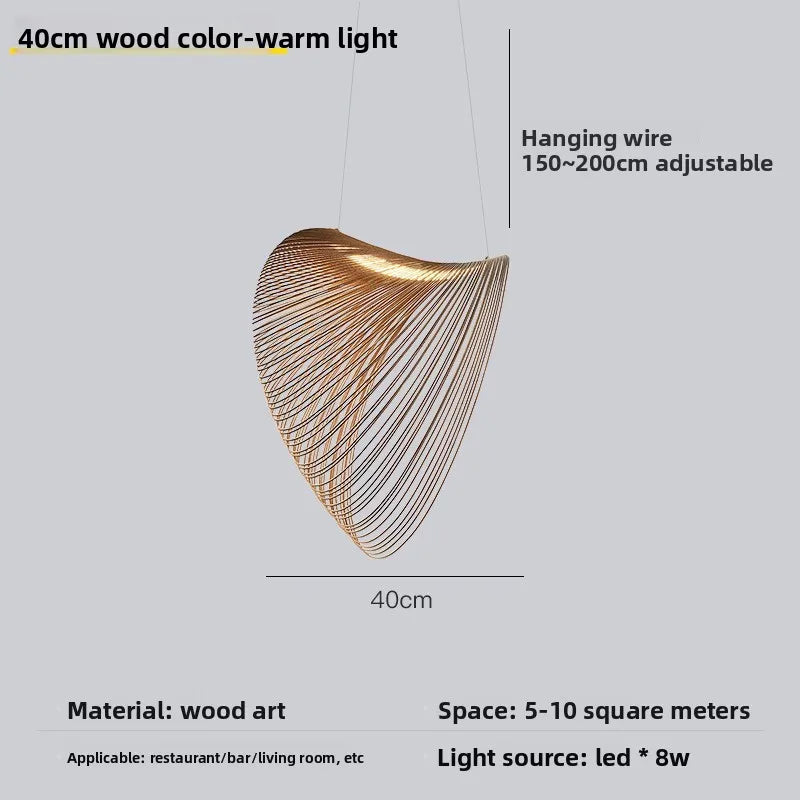 Bronze Wire Strand Bowl Pendant Light, 60cm, Sculptural Draped Shell Form, Contemporary Style, Dining Table & Stairwell