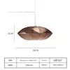 Brown Fabric Ellipse Pendant Light, Black Trim Panels, Wide Oval Lantern Shade, 60cm, Dining Room, Bedroom & Hallway
