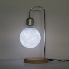Black Sphere Table Lamp on a Chrome Arch, Textured Acrylic Globe on a Round Solid Wood Base, Desk and Living Room Accent
