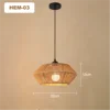 Faceted Jute Rope Drum Pendant Light, Natural Finish, Black Flex Cable Suspension, Bulb Not Included, Bedroom and Living Room
