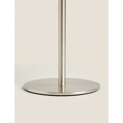 Compact Brushed Nickel Dome Table Lamp, Adjustable Warm Glow, Rechargeable USB Base, Bedside, Living Room & Home Office