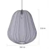 Ribbed Fabric Bell Pendant Light, Dark Grey Finish, Scalloped Edge, 40cm Drop, Single Bulb, Dining Table and Bedroom