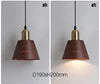 Dark Wood Effect Resin Drum Pendant Light, Grained Surface on a Brass Fitting, Bulb Not Included, Kitchen Island & Hallway