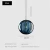 Fluted Glass Globe Pendant Light, Navy Embossed Finish on a Brass Cap, Bulb Not Included, Dining Table & Living Room
