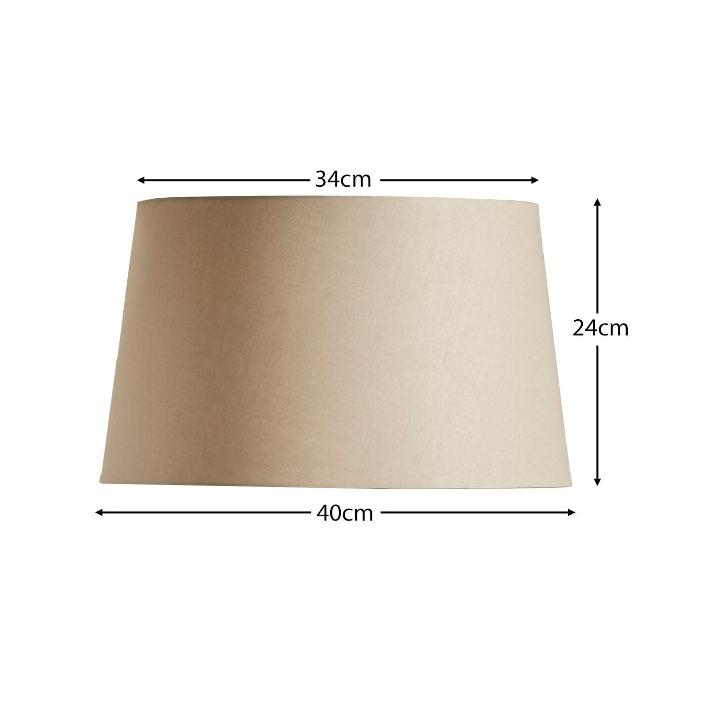 Coningsby Cotton Taupe Lampshade - 40cm