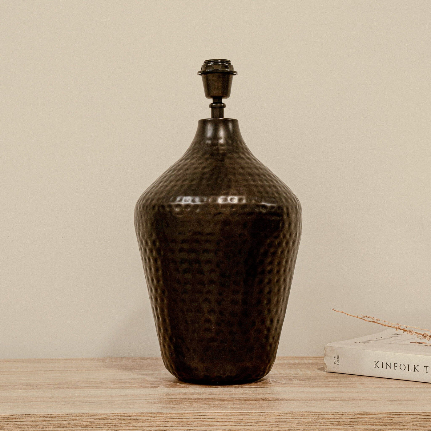 Hale 38cm Metal Lamp Base - Black Bronze