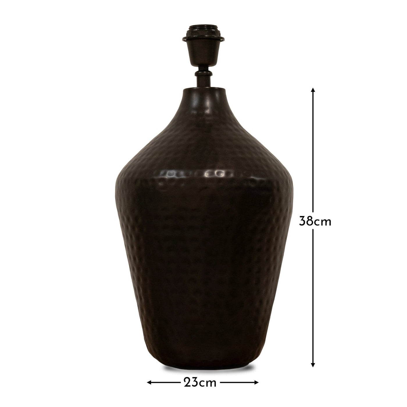 Hale 38cm Metal Lamp Base - Black Bronze