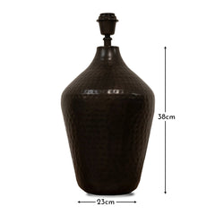 Hale 38cm Metal Lamp Base - Black Bronze