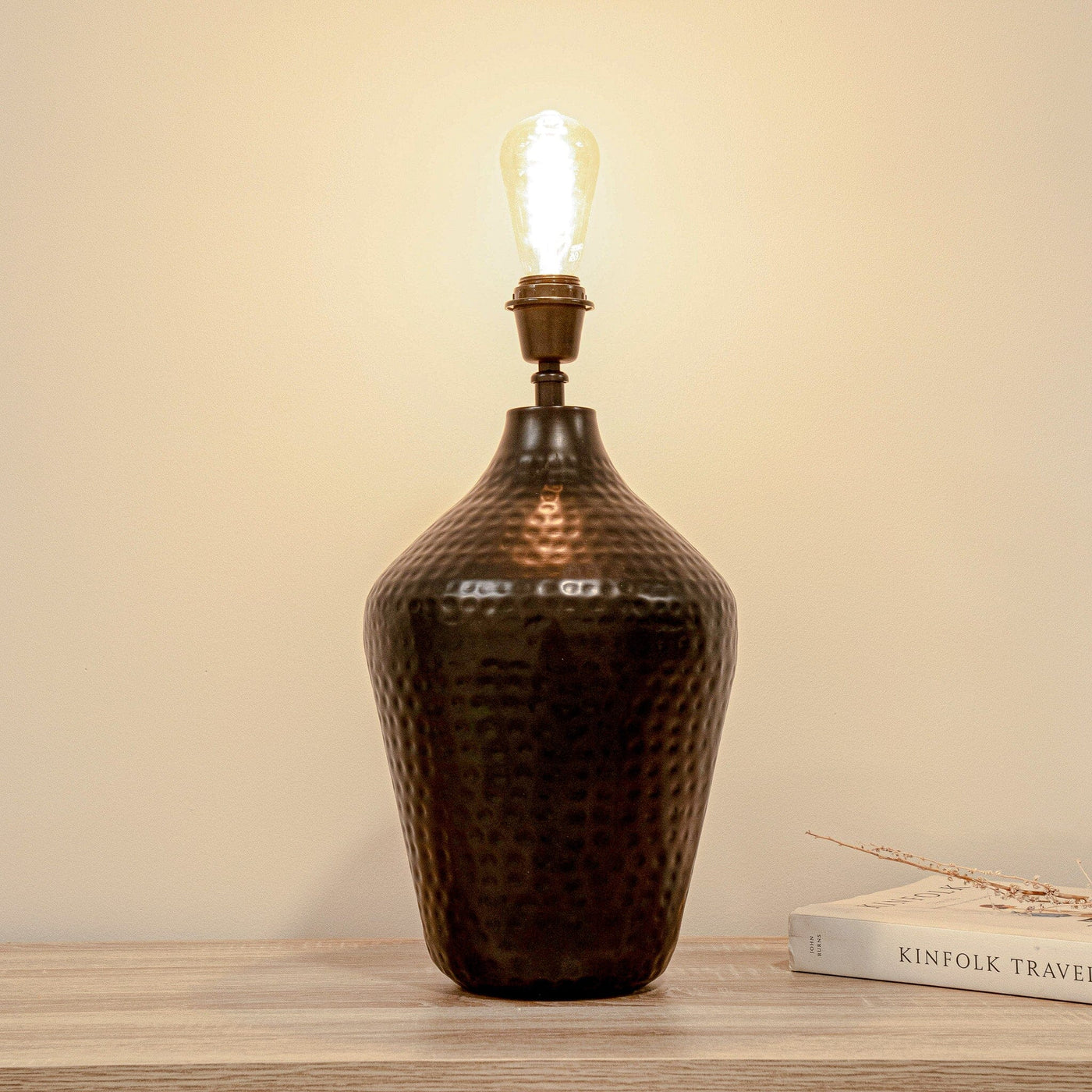 Hale 38cm Metal Lamp Base - Black Bronze