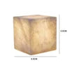 Polished Sand Marble Cube Table Lamp, Touch Control, Rechargeable & Cordless, Living Room, Bedroom & Bedside Table