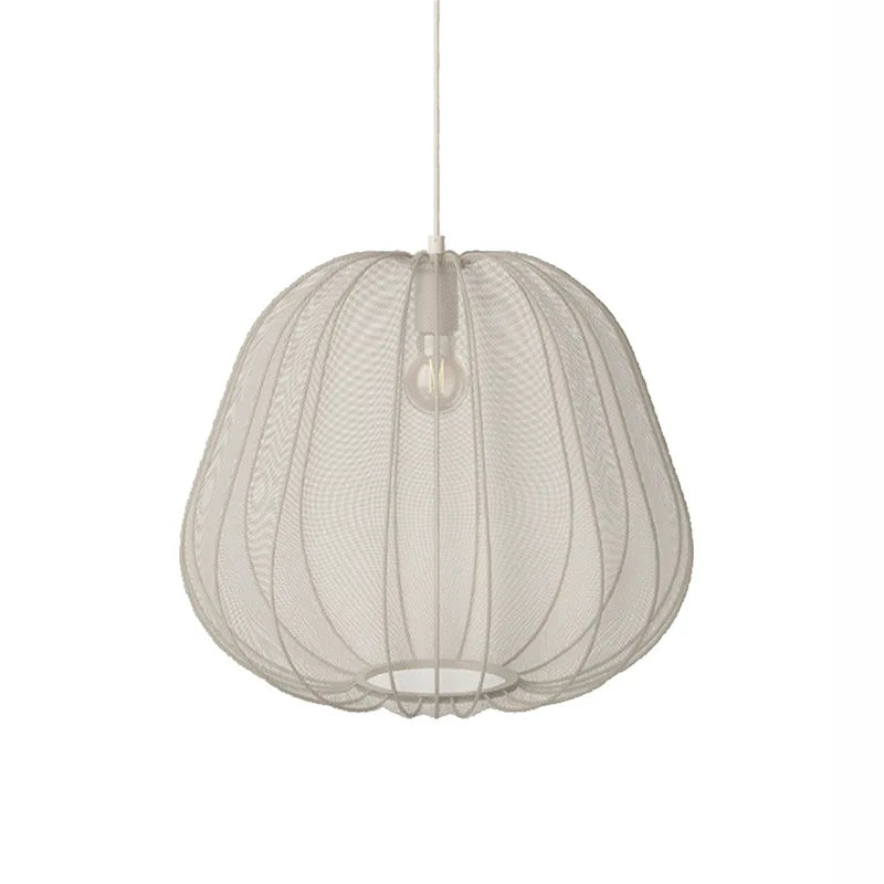 Ribbed Fabric Bell Pendant Light, Dark Grey Finish, Scalloped Edge, 40cm Drop, Single Bulb, Dining Table and Bedroom