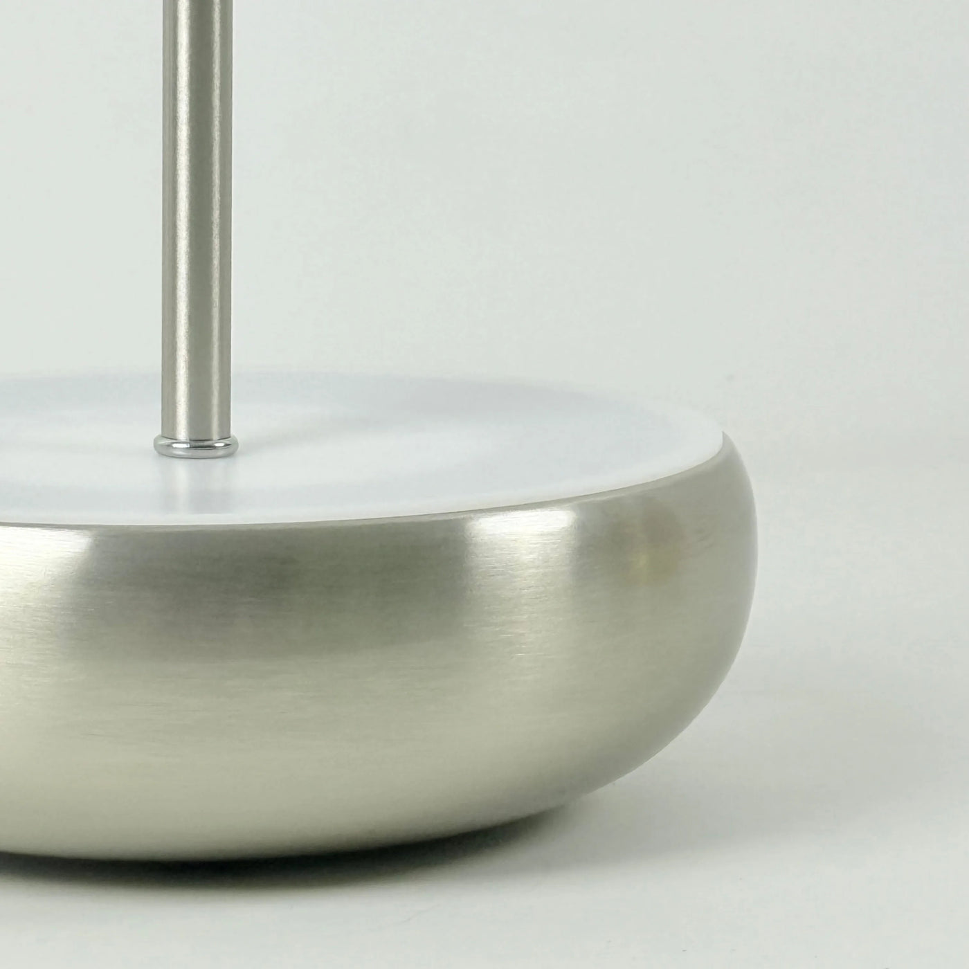 Mushroom Dome Table Lamp, Gold Tone Finish, Cordless Rechargeable Touch Control, Bedside, Console & Home Office