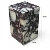 Polished Black Marble Cube Table Lamp, Touch Control, Rechargeable & Cordless, Living Room, Bedroom & Bedside Table