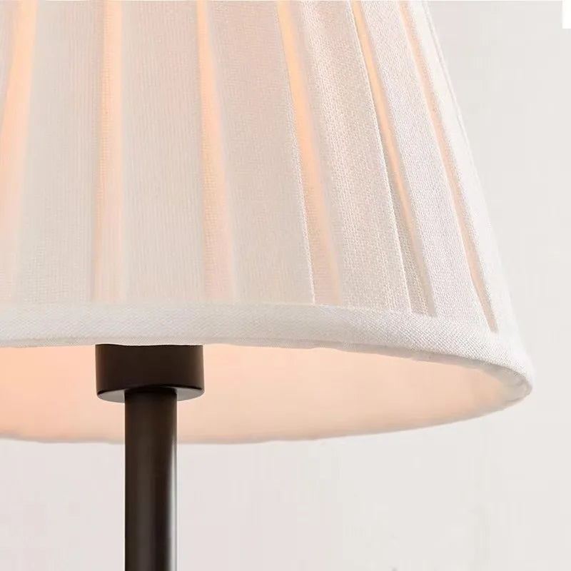 Antique Brass Wall Light, Curved Arm, Pleated Cream Fabric Shade, Also in Twin Arm, Bedroom, Bedside & Hallway