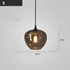 Teardrop Smoked Glass Pendant Light, Black Ceiling Rose, Single Drop, Dining Table, Kitchen Island & Living Room