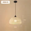 Woven Jute Rope Dome Pendant Light, Cream Finish, Black Flex Cable Suspension, Bulb Not Included, Bedroom and Living Room