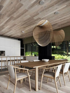 Bronze Wire Strand Bowl Pendant Light, 60cm, Sculptural Draped Shell Form, Contemporary Style, Dining Table & Stairwell