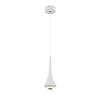 Fluted Glass Cylinder Pendant Light, White Finish, A Fluted Glass Jar Shade, Dining Table, Kitchen Island & Bedside