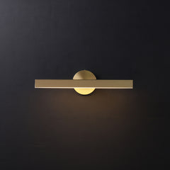 Geometric Brass Wall Light