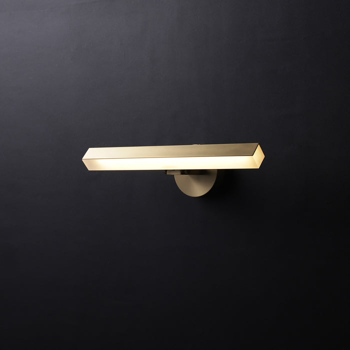 Geometric Brass Wall Light