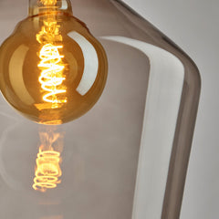 Sleek Glass Schoolhouse Pendant - 10 Inch