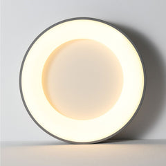 LED Grey Round Flush Mount Ceiling Light