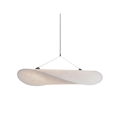 Japandi Pendant Light – Silk Finish, Boho Design for the Living Room or Dining Room with Adjustable Height