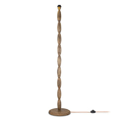 Konali Mango Wood Floor Lamp, Ash Stain