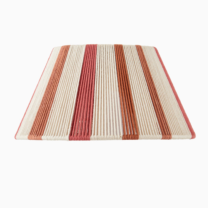 Kateli 35cm Cotton Lampshade - Paprika Stripe
