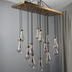 Rachael Linear Chandelier 48" Brass