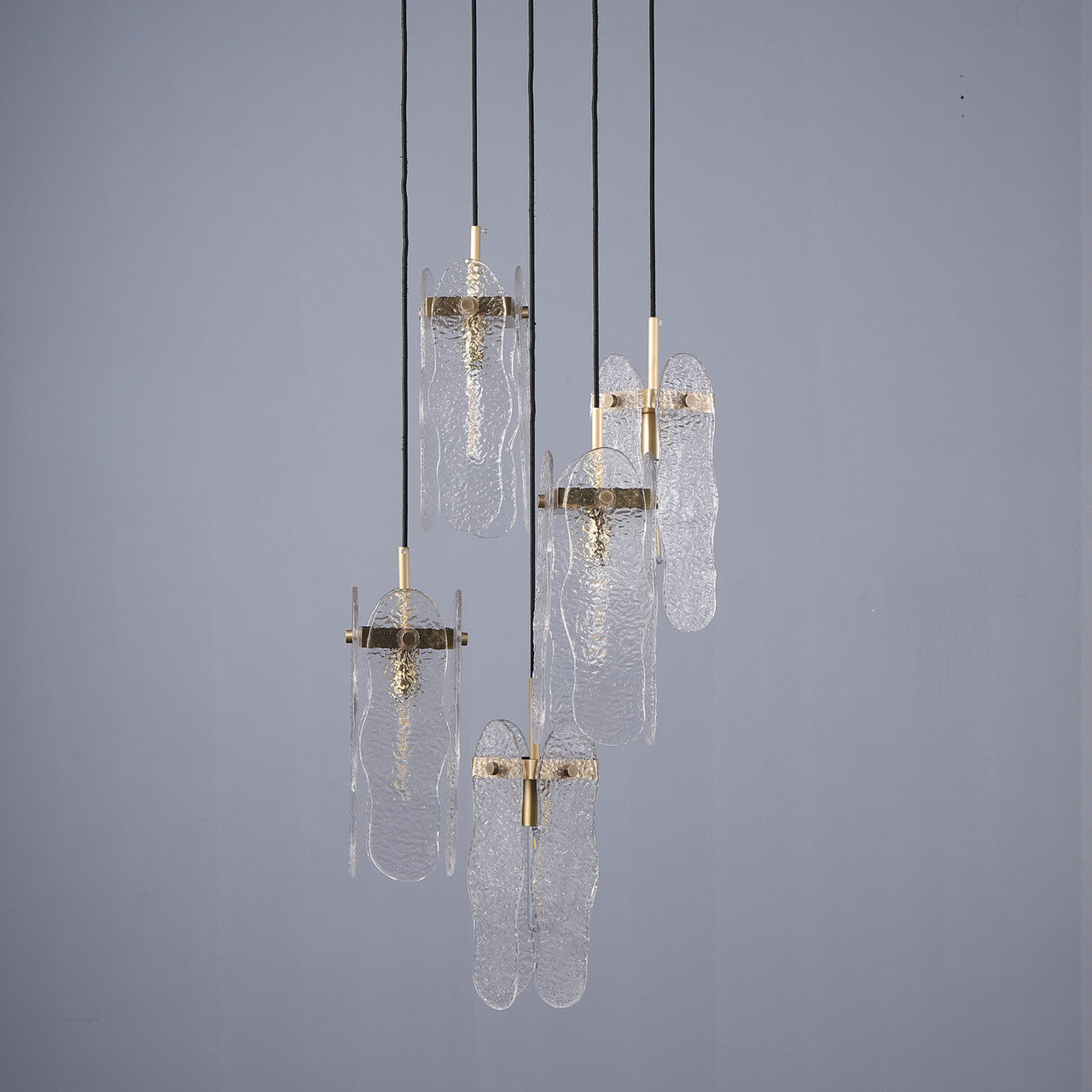 Roxana-II 5 Lights Luxury Brass Pendant