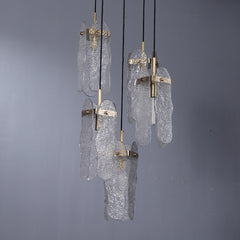 Roxana-II 5 Lights Luxury Brass Pendant