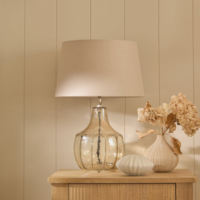 Midford 22cm Glass Table Lamp Base - Champagne