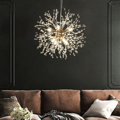 Modern 9-Light Sputnik Chandelier