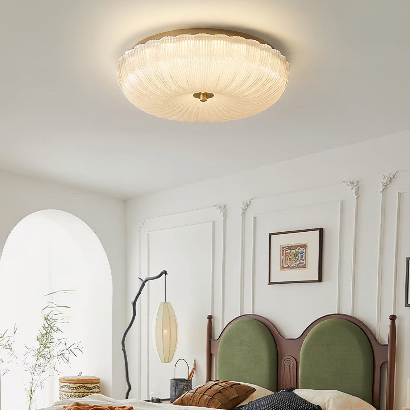 Halo Ceiling Light Ripple Glass - Neutralighting