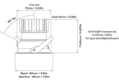 Orluna One Adjustable Downlight
