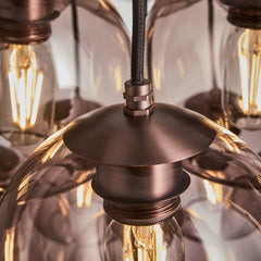 Preston Glass Globe 9 Wire Cluster Lights - 7 Inch