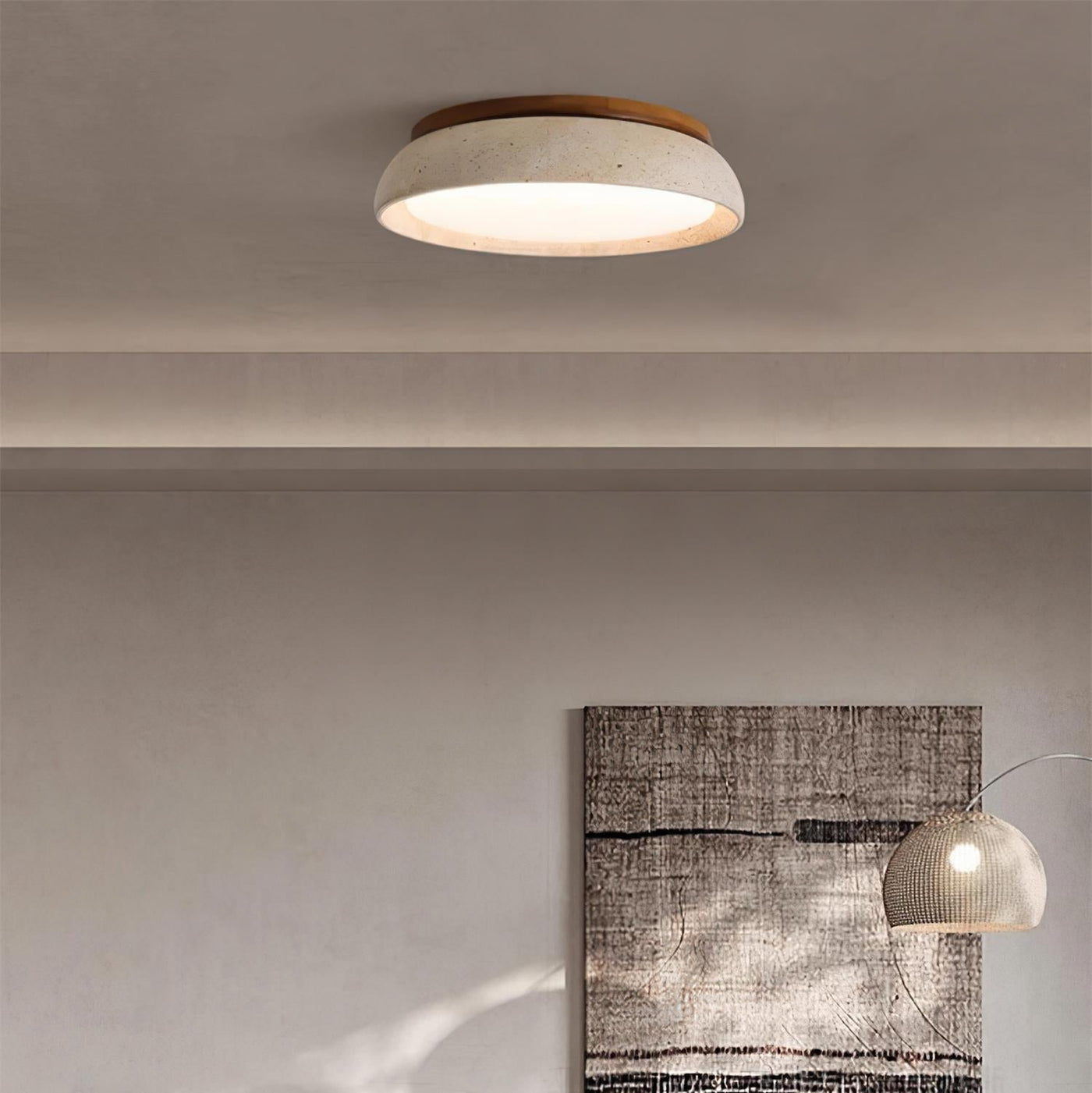 Kloris Ceiling Light Piedra Travertine - Neutralighting
