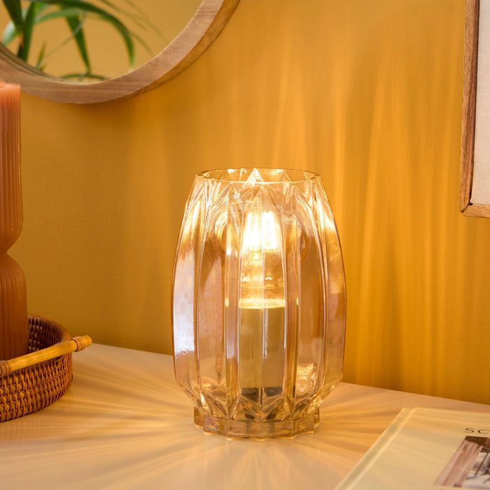 Pimlico 20cm Glass Lamp - Champagne