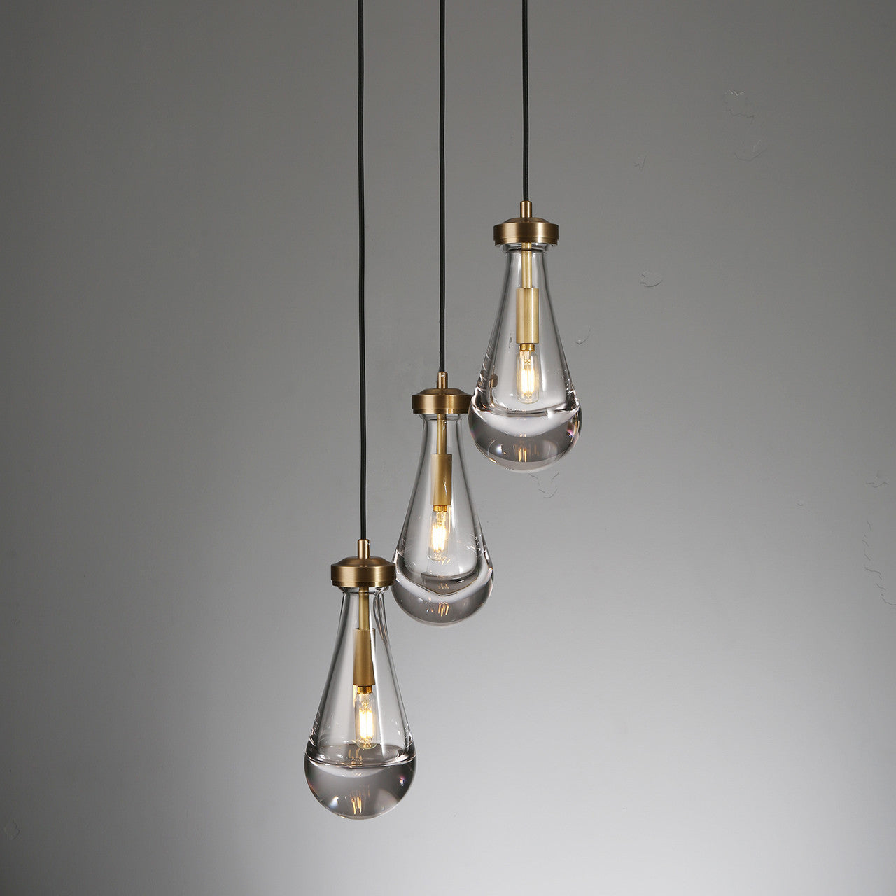 Rachael Round Pendant Light 14" Brass