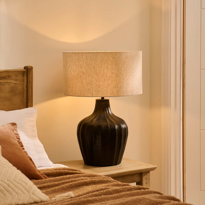 Radford Black Bronze Metal Table Lamp Base - 31cm