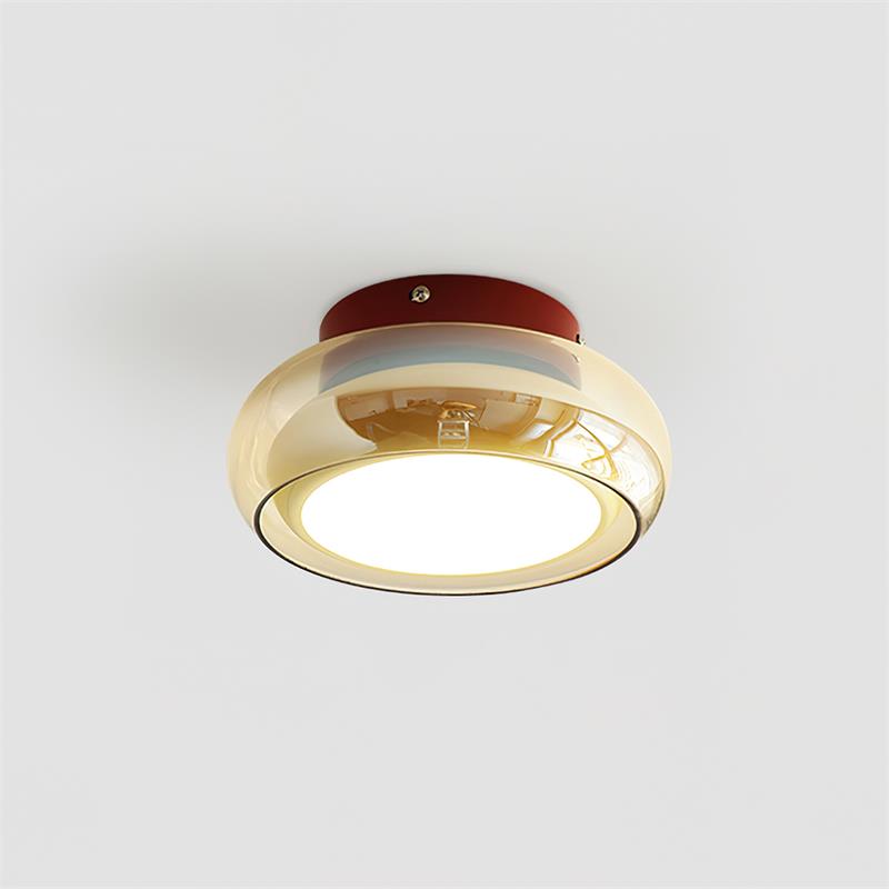 June Retro Glass Flush Mount Ceiling Light - Neutralighting