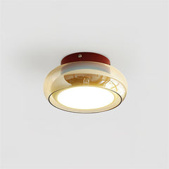 June Retro Glass Flush Mount Ceiling Light - Neutralighting