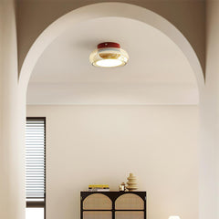 June Retro Glass Flush Mount Ceiling Light - Neutralighting
