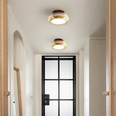 June Retro Glass Flush Mount Ceiling Light - Neutralighting