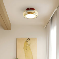 June Retro Glass Flush Mount Ceiling Light - Neutralighting
