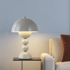 Flower Bud Table Lamp, Glossy Dome Shade, Three Light Settings, Touch Control