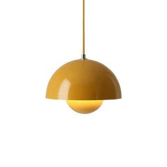 Pendant Light – Half-sphere, matte finish with a Scandinavian design for the dining room or living room