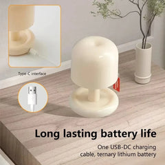 Dome Table Lamp, USB Type C Charging, Touch Control, Accent Light for Desk